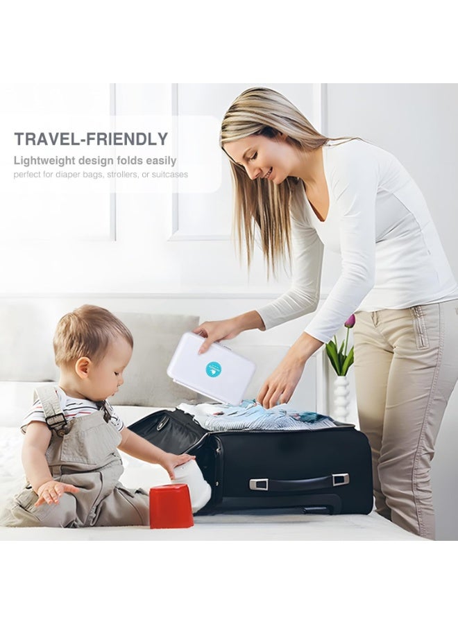 Termichy رف تجفيف زجاجات الأطفال للسفر من تيرميشي، حجم مدمج بسعة كبيرة للأمهات العاملات، زيارة العائلات، الأصدقاء أو التخييم مع الطفل غاري - Image 5