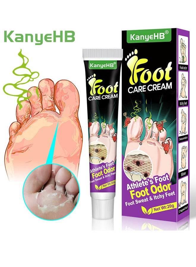 KanyeHB Foot Qi Plaster, Antibacterial Foot Deodorization Plaster, Prevent Foot Odor, Foot Care Cream Anti Fungi, Foot Skin External Application Cream - Image 1
