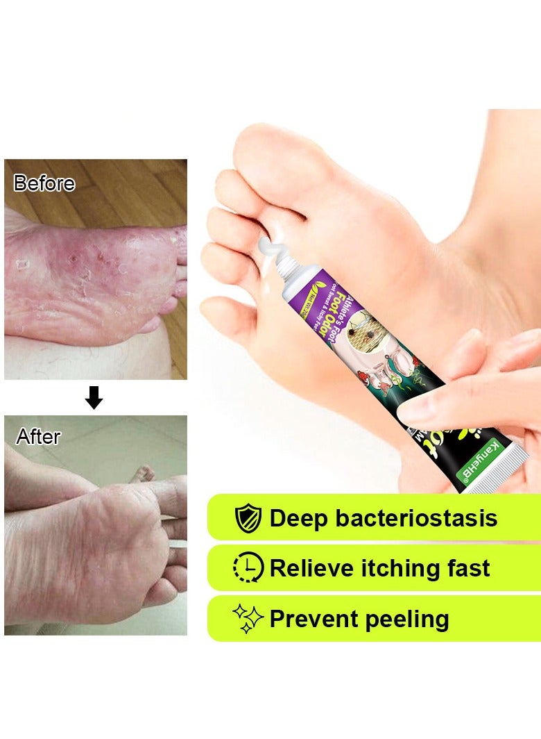 KanyeHB Foot Qi Plaster, Antibacterial Foot Deodorization Plaster, Prevent Foot Odor, Foot Care Cream Anti Fungi, Foot Skin External Application Cream - Image 3