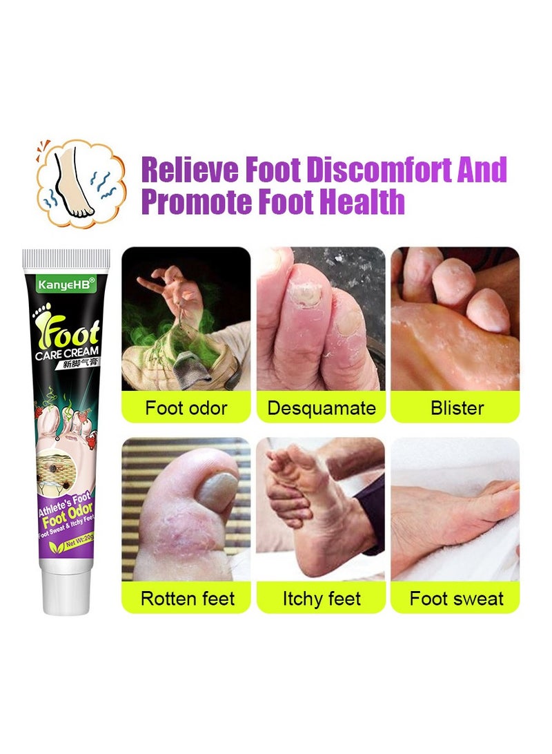 KanyeHB Foot Qi Plaster, Antibacterial Foot Deodorization Plaster, Prevent Foot Odor, Foot Care Cream Anti Fungi, Foot Skin External Application Cream - Image 2