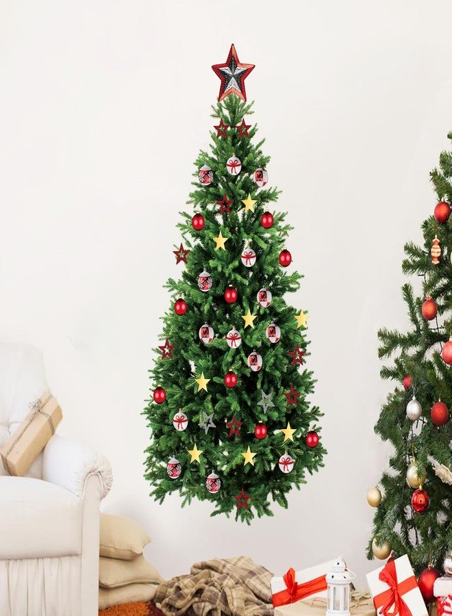 Kasubeso Large 66 x 33 inch Large Christmas Tree Wall Decals Removable DIY Pine Tree Xmas Wall Decor Merry Christmas Wall Stickers for Bedroom Office Living Room Window Clings Party Decoration - Image 1