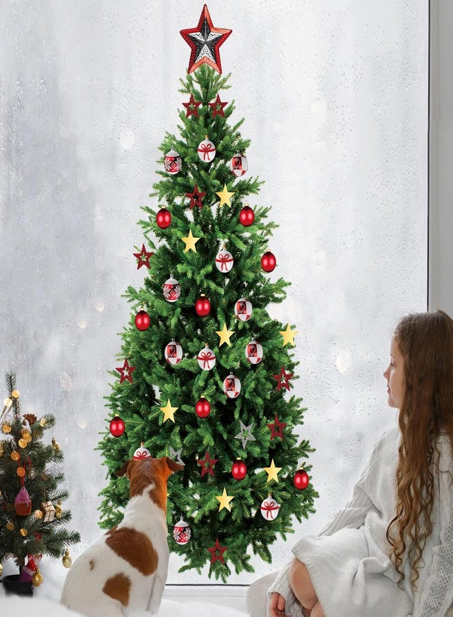 Kasubeso Large 66 x 33 inch Large Christmas Tree Wall Decals Removable DIY Pine Tree Xmas Wall Decor Merry Christmas Wall Stickers for Bedroom Office Living Room Window Clings Party Decoration - Image 5