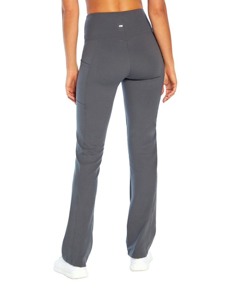 Marika womens Eclipse Tummy Control Bootleg Yoga Pants, Grey, Small - Image 4