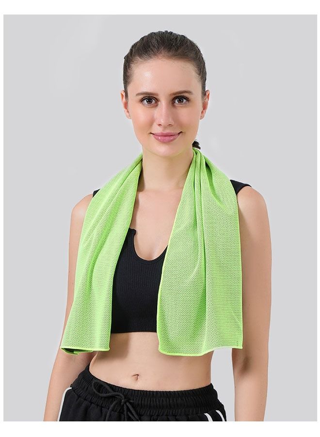 ZCM-HAPPY 2 Pieces Portable Sports Towel, Camping Towel, Cooling Effect, Quick Dry Sweat Absorbent Soft Towel (90x30CM)  - Image 3