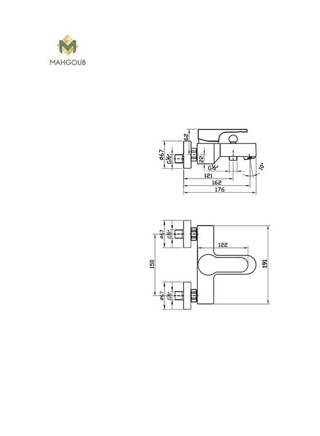سار ديزاين SD خلاط بانيو تارا BC-1253 اسود - Image 2