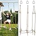 Cateam Rickety Bridge Rope Ladder Ninja Slack line Accessories Backyard Obstacle Course Accessories for Ninja Warrior Training Rope Bridge Skip for Kids - Image 3