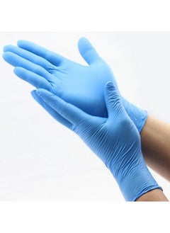 NIBEMINENT Nitrile Exam Gloves - Powder Free, Non-Sterile, Disposable,Food Safe,Indigo Color, Convenient Dispenser Pack of 100 Blue Mediumcentimeter  - Image 3