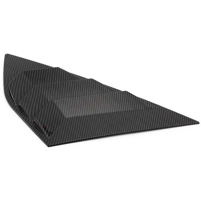 Rear Window Louvers: Carbon Fiber Style, High-Quality ABS Material, Privacy & Shade - Stepped Louvered Design, Quick Peel & Stick Installation Side Tuyere Louvers Vent for Ford Focus ST RS MK3 Hatchba - Image 4