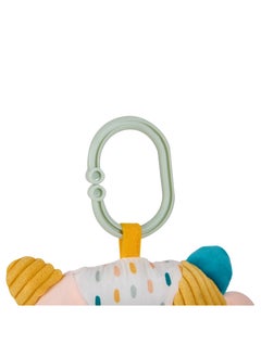 Eurekakids Cucu Big Sensory Hanging Toy w/ Rattle and Teether | For Strollers, Cribs, Playpen | For auditory stimulation, hand-eye coordination and sensory development | For 0M+
