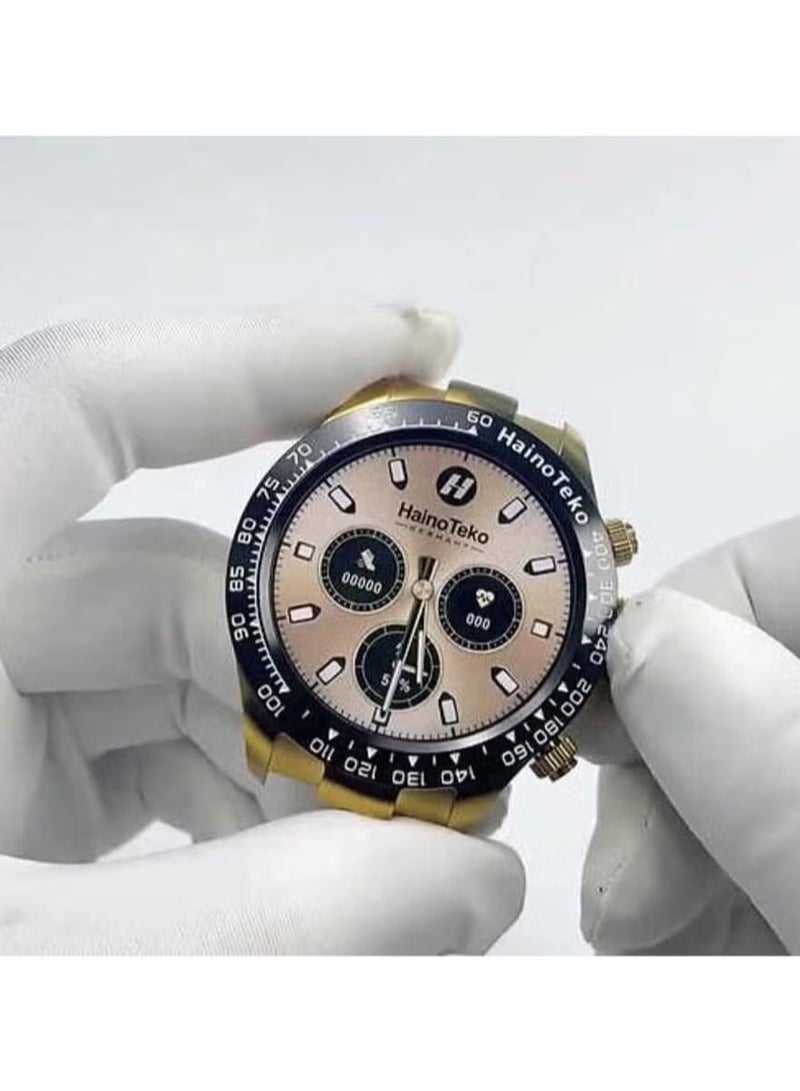 Haino Teko RW-26 Smart Watch Gold | Stylish Full Screen Display, Heart Rate Monitor, Fitness Tracker, Bluetooth Calling, Waterproof, Ideal for Men & Women - Image 5