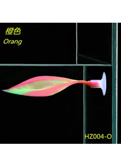 Silicone Artificial Coral Fish Tank Decor Orange