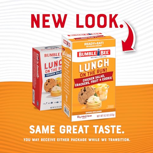 Bumble Bee Lunch On The Run Chicken Salad with Crackers Kit, 8.2 oz (Pack of 4) - Ready to Eat, Includes Crackers, Cookie & Mixed Fruit - Shelf Stable & Convenient Source of Protein - Image 4