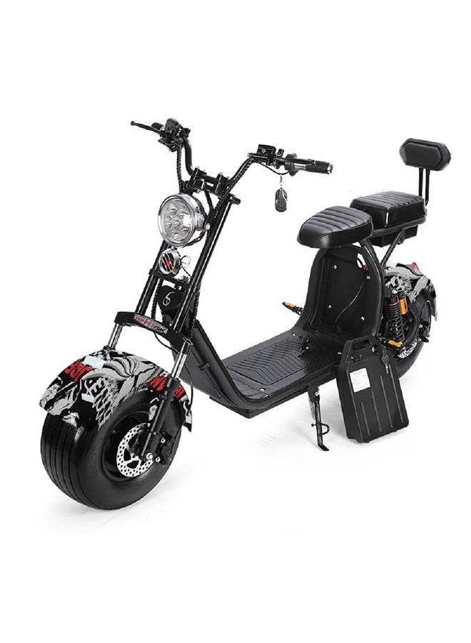 ميجا ويلز MEGAWHEELS Trendy 2000 Watts COCO Harley Scooter With Fat Wheels 60 v Removable Battery | Adults Electric Scooter - Image 2