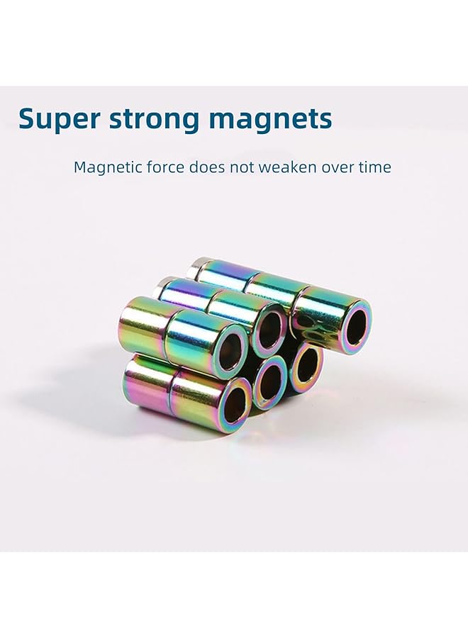 erorex Magnetic Fidget Pen Multifunctional Retractable Ballpoint Pen With 13 Magnetic Rings 3 Pen Refills 12 Steel Balls 2 Stylus Tips Creative Magnetic Toy Pen For Stress Relief  - Image 3