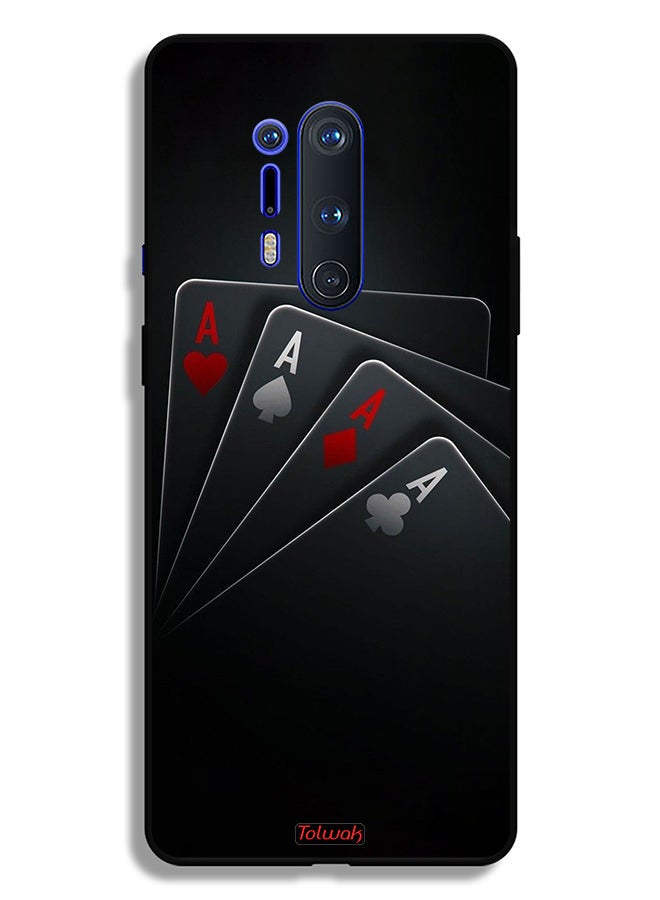 Tolwak OnePlus 8 Pro 5G Protective Case Cover Cards A  - Image 2