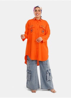 Shirt with Printed Pockets