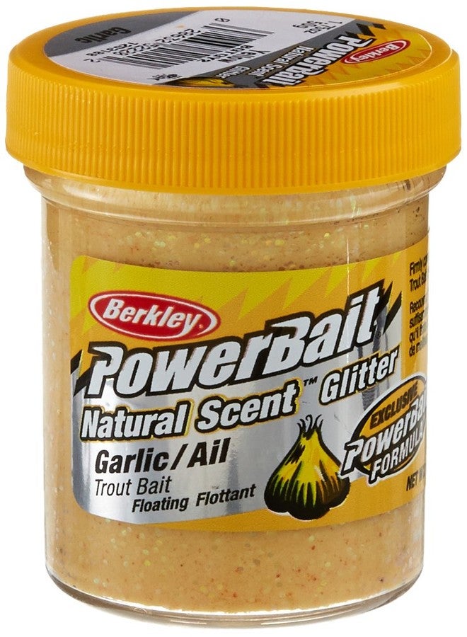 Berkley PowerBait Natural Glitter Trout Bait , Yellow, Jar