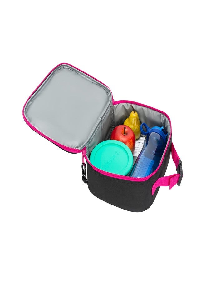 Champion طقم غداء الأطفال من تشامبيون، أسود/فوشيا، مقاس الشباب - Image 3