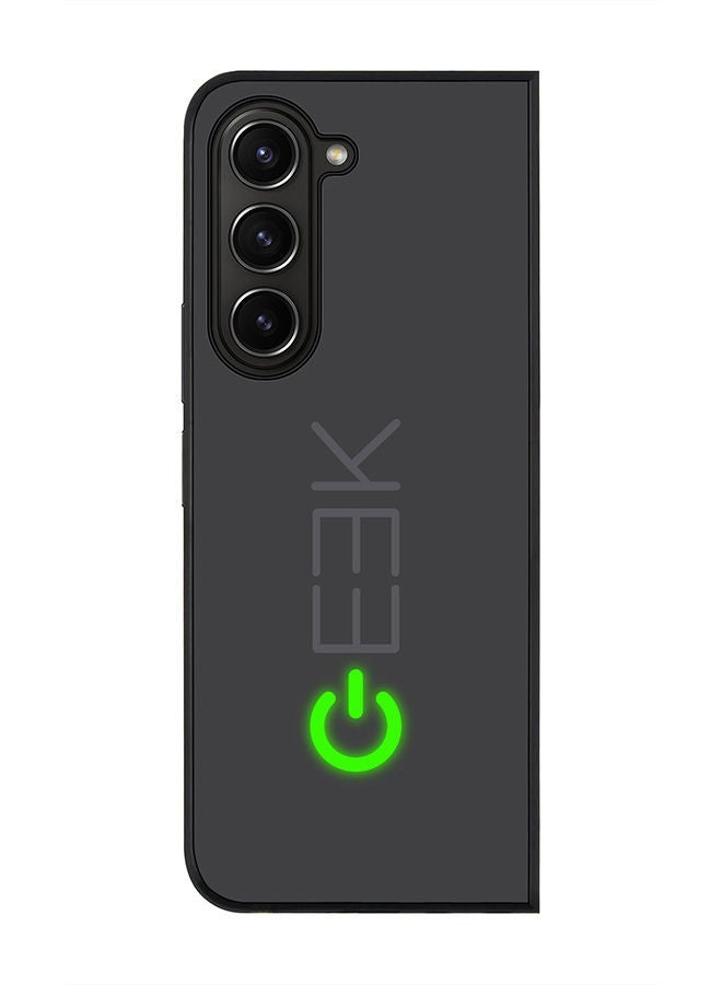 Stylizedd Rugged Black edge case for Samsung Galaxy Z Fold5, Slim fit Soft Case Flexible Rubber Edges Anti Drop TPU Gel Thin Cover -  Geek ON - Image 1