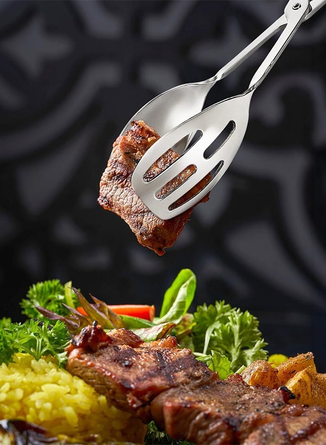 Serving Tongs for Buffet Party Catering, Thickening Food Serving Salad Cake Bread Kitchen Tongs, Stainless Steel - Image 5