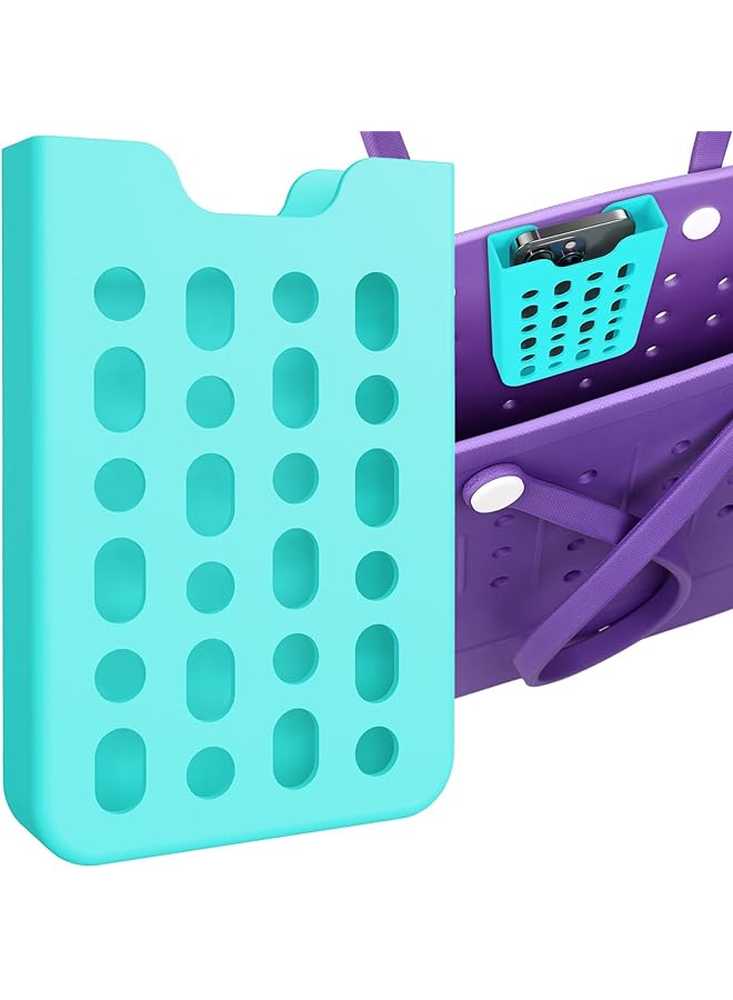 erorex Phone Holder Fit For Bogg Bag Universal Lightweight Durable Insert Case Phone Case Holder Accessories Soft Silicone Phone Accessories Compatible With Tote Bag Blue  - Image 1