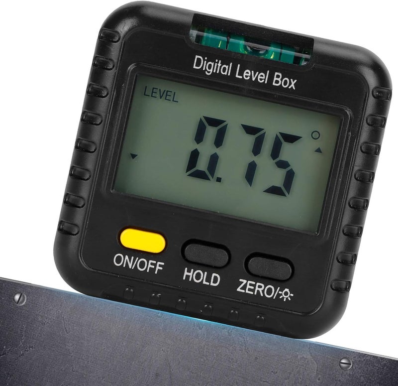 Digital Inclinometer 360 Degree Angle Finder Protractor for Woodworking, Lightweight ABS Material, High Accuracy Measurement Tool with Magnetic Measuring Surface (With horizontal bubbles) - Image 3