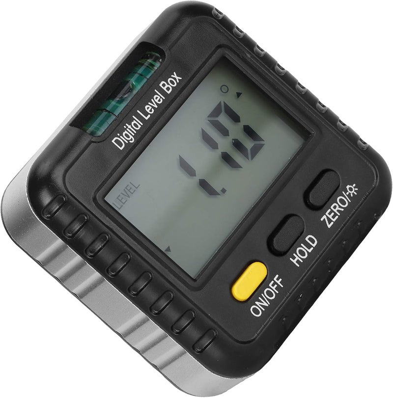 Digital Inclinometer 360 Degree Angle Finder Protractor for Woodworking, Lightweight ABS Material, High Accuracy Measurement Tool with Magnetic Measuring Surface (With horizontal bubbles) - Image 2