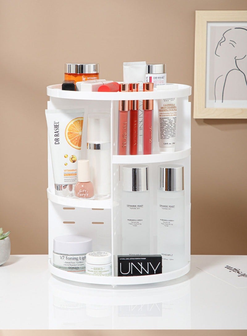 Cosmetics Storage Box High-End Rotating Skin Care Rack Dressing Table Desktop Beauty Care Storage Box - Image 4