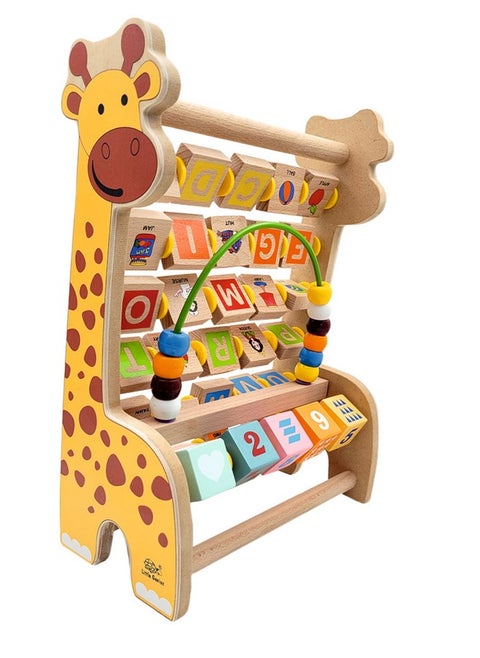 Little Genius Wooden Multi Activity 3 in 1 Giraffe Abacus
