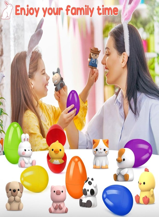 ShyLizard 12pack Prefilled Easter Eggs with Finger Puppets, Easter Basket Stuffers with Toys inside for Easter Egg Hunt, Easter Party Favors Supplies, Classroom Prizes Reward, Easter Gifts for kids toddlers - Image 4