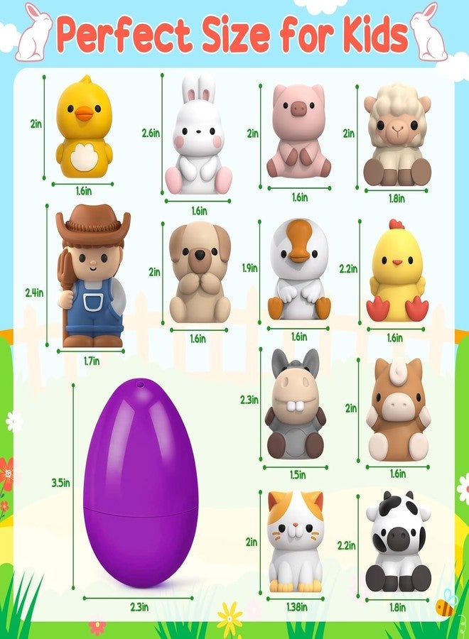ShyLizard 12pack Prefilled Easter Eggs with Finger Puppets, Easter Basket Stuffers with Toys inside for Easter Egg Hunt, Easter Party Favors Supplies, Classroom Prizes Reward, Easter Gifts for kids toddlers - Image 2