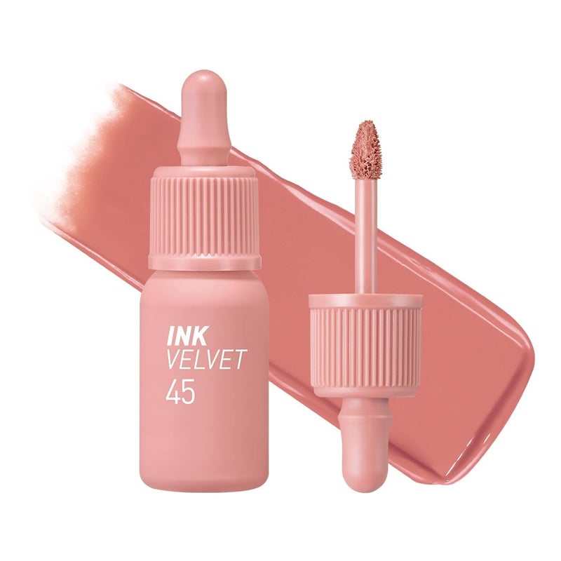 Peripera Ink the Velvet Lip Tint - High Pigment Color, Longwear, Weightless, Gluten-Free, Paraben-Free (045 PINK BEIGE NUDE) - Image 1