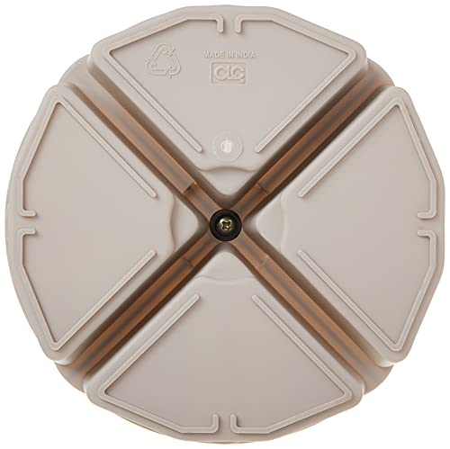 Custom Leathercraft1154 4-Inch High, Full-Round Bucket Tray,Cream White - Image 3