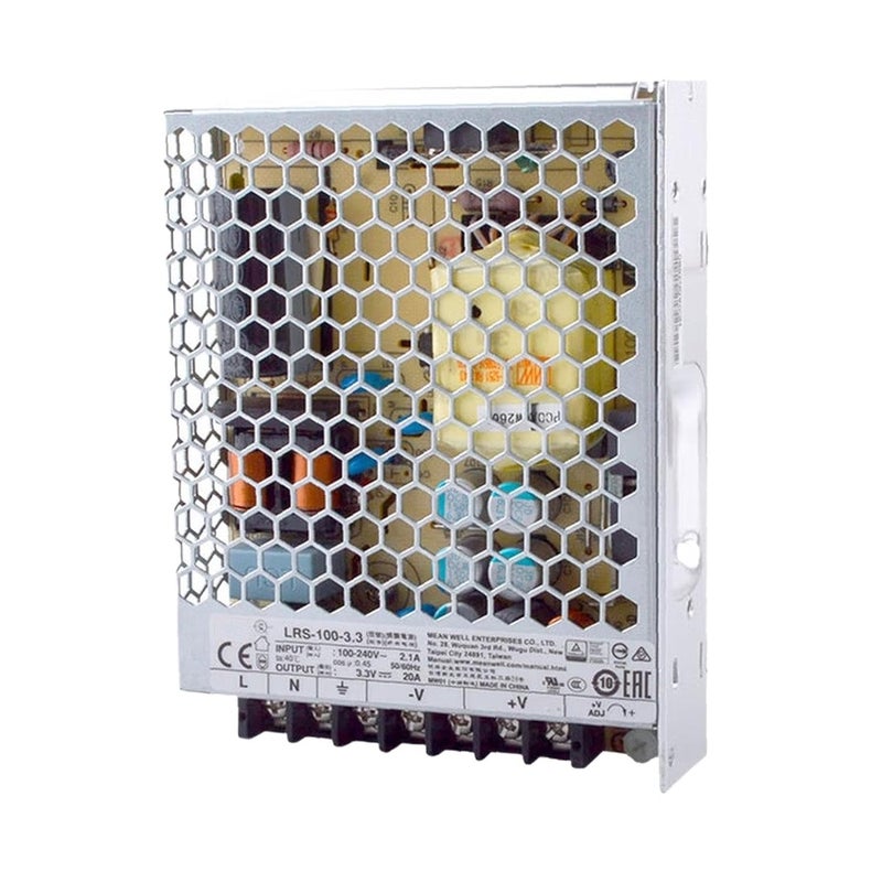 LRS 100 3 3V 20A 66W Compact Power Supply 91 Efficiency For Industrial Automation - Image 2