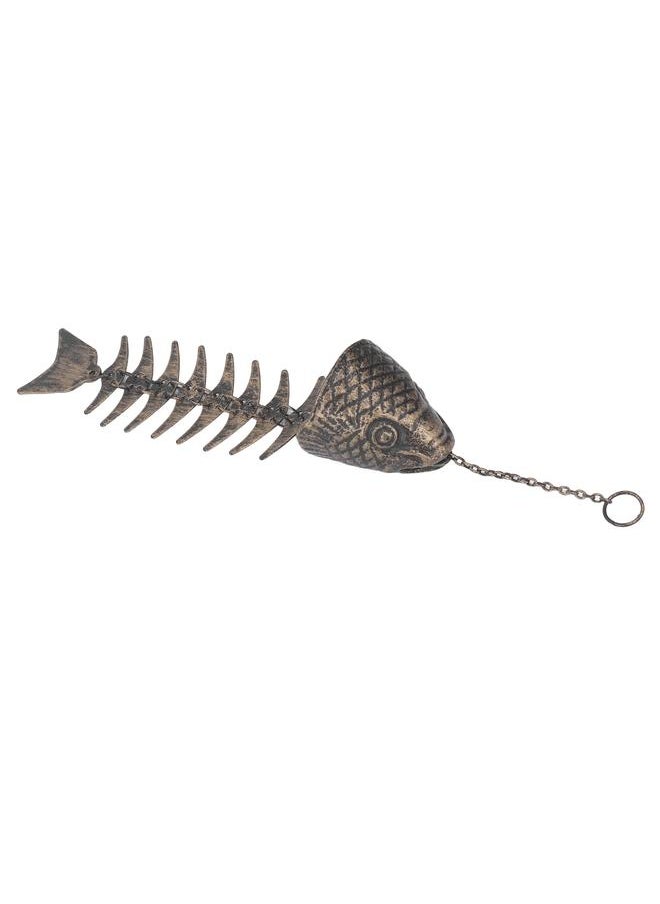 Fishbone Wind Chimes Relaxation Sound Beautiful Melody Iron Hanging Ornament for Home Decoration
