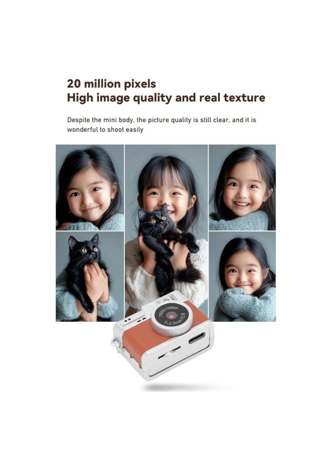 Mini Retro Digital Camera 1080p – Portable Compact Camcorder with 30FPS Video, Wide Zoom, Switchable Creative Filters, Instant Photo Capture, Lightweight Beginner-Friendly Pocket Camera for Travel and Gifts - Image 2