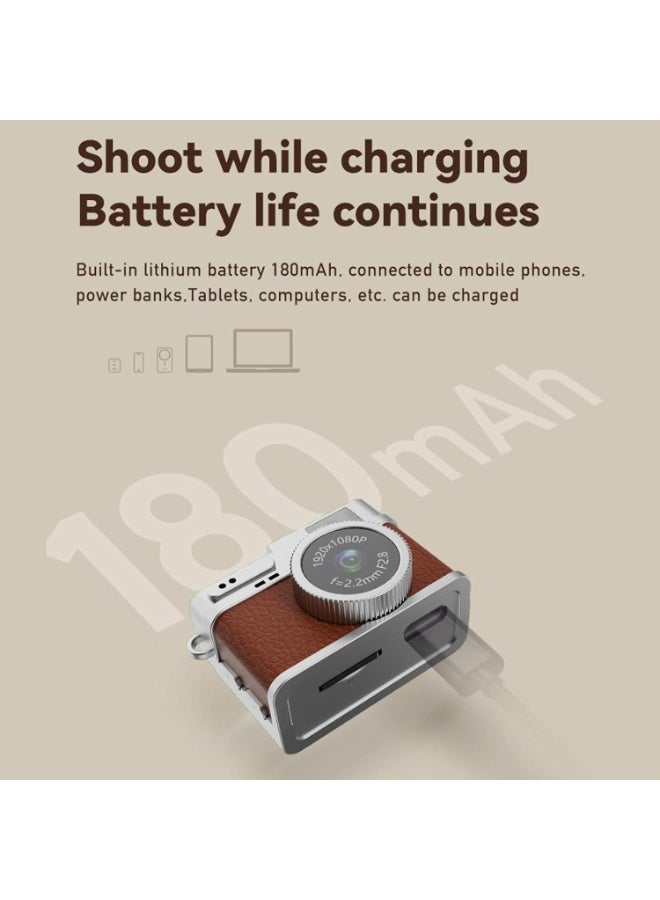 Mini Retro Digital Camera 1080p – Portable Compact Camcorder with 30FPS Video, Wide Zoom, Switchable Creative Filters, Instant Photo Capture, Lightweight Beginner-Friendly Pocket Camera for Travel and Gifts - Image 3