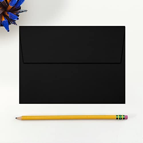 LUXPaper A7 Invitation Envelopes | Peel & Press | 5 1/4" x 7 1/4" | Midnight Black | 80lb. Text | 250 Qty - Image 4