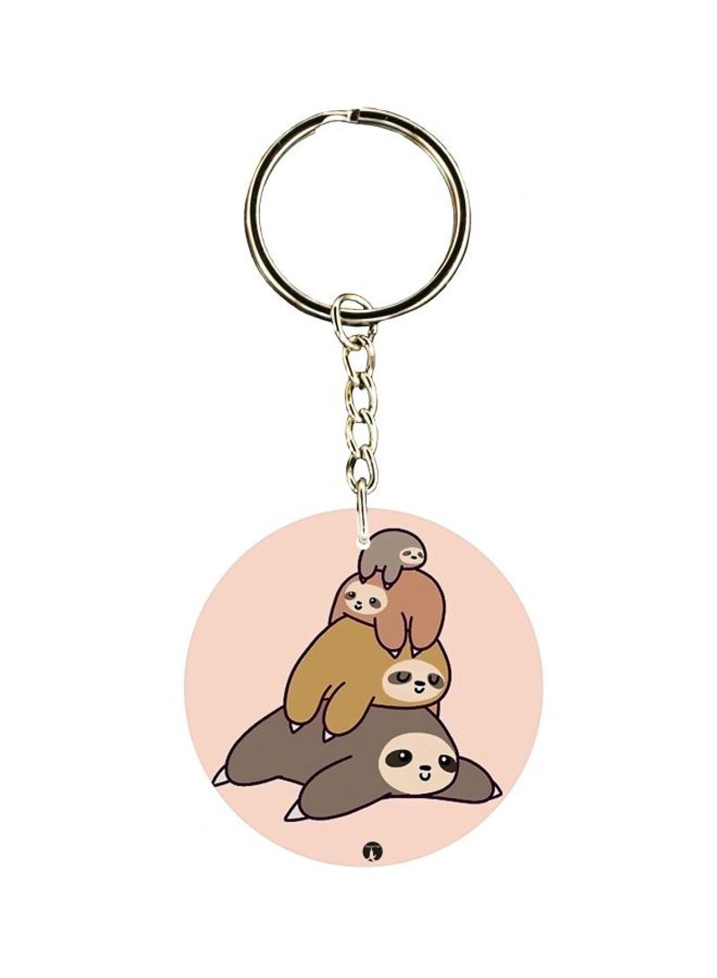 RKN Printed Plastic Keychain