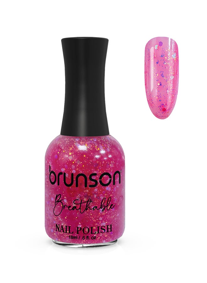 brunson Breathable Nail Polish Halal nail polish Wudu friendly Quick-Dry Vegan long lasting but easy peel off   18ml BH367