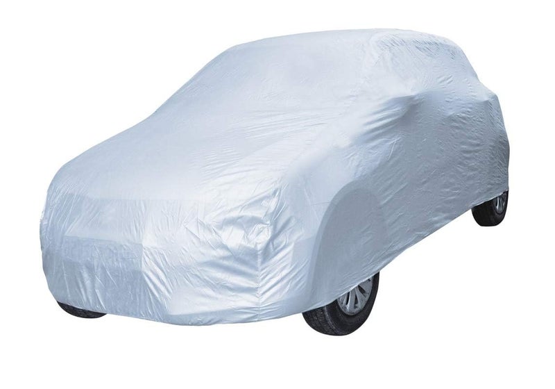 Auto Hub Car Cover Compatible with Omni with Mirror Pocket, Weather Proof, Triple Stitched, Omni Car Cover- Plain Silver - Image 3