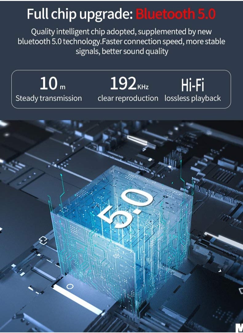 USB Bluetooth Transmitter Receiver with LCD Screen, 3 in 1 Bluetooth 5.0 Transmitter and Receiver Support TF Card & FM Transmit, 3.5mm Bluetooth Adapter for PC, TV, Headphones and Car - Image 5