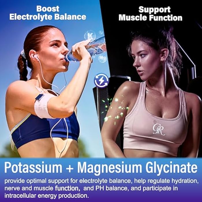 NEVISS Potassium Magnesium Gummies - Potassium Supplement w/Ashwagandha 200mg, Magnesium Glycinate,B6,B12,P-otassium Citrate for Leg Cramps,Muscle,Electroyte for Adults Kids,Sugar-Free, 2 Pack - Image 4