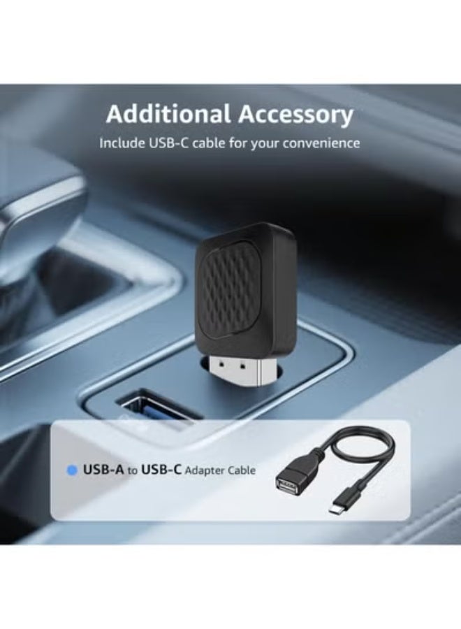 Mini Wireless Android Auto Adapter - Smallest Version Wired to Wireless Converter - Plug & Play for Android 11+ & Cars 2016 to Present - Image 2