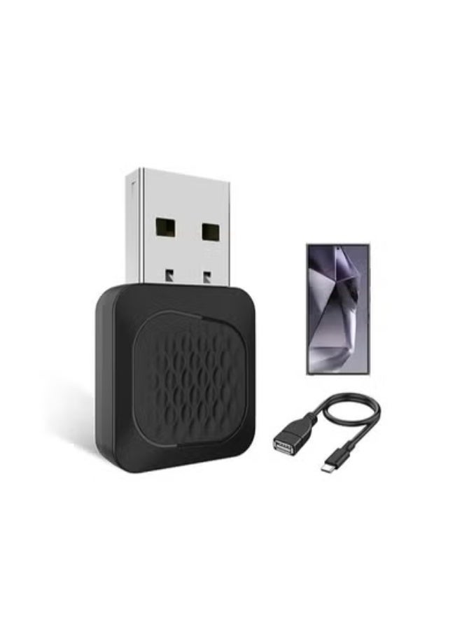 Mini Wireless Android Auto Adapter - Smallest Version Wired to Wireless Converter - Plug & Play for Android 11+ & Cars 2016 to Present - Image 1