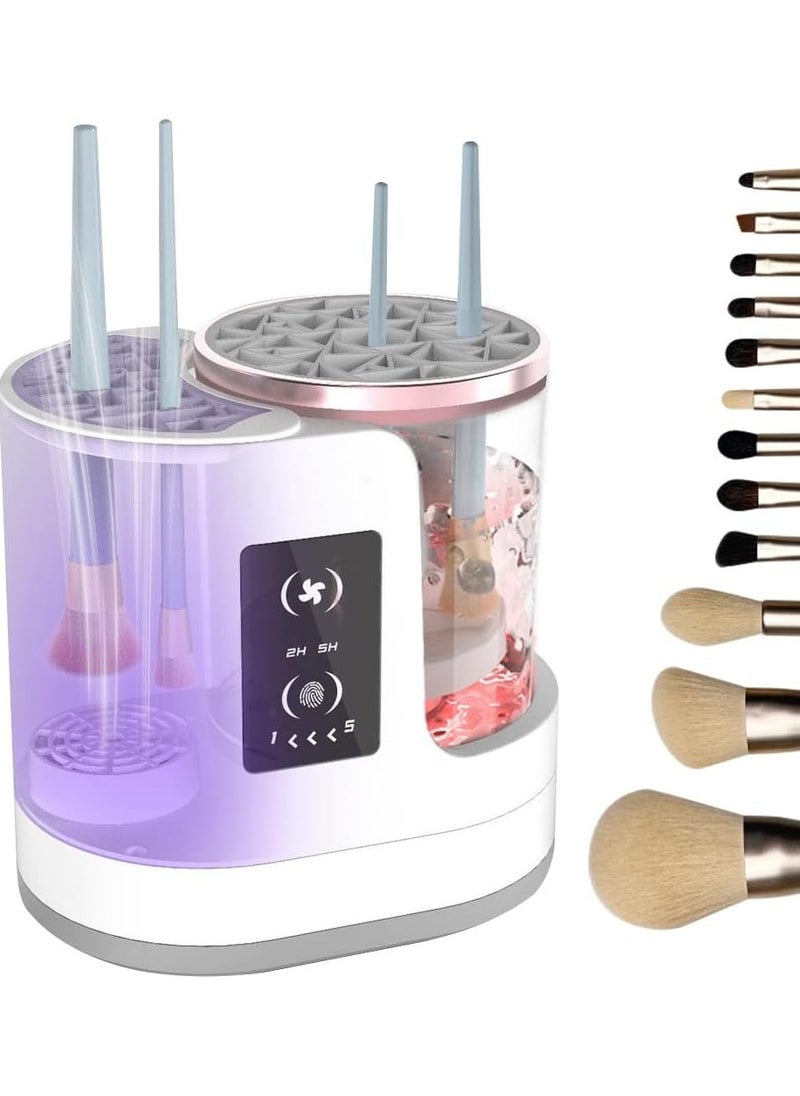 ELTRAZONE Electric Makeup Brush Cleaner Machine 3-in-1 – Automatic Makeup Brush Cleaner & Dryer with 2H/5H Air-Drying Functions – Upgrade Cosmetic Brush Cleaning for All Size Brushes – Fast, Hygienic & Easy-to-Use Beauty Tool - Image 1