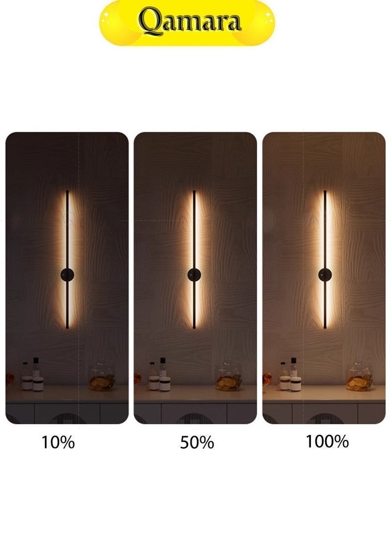 QAMARA Rechargeable LED Motion Sensor Wall Light Wireless Sconce 3 Color Dimmable Night Light for Indoor Outdoor Home Use Bedroom Hallway Bathroom - Image 4