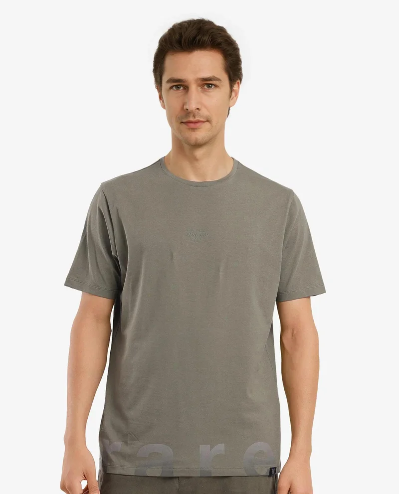 Rare Rabbit Men's Typography Print T-Shirt