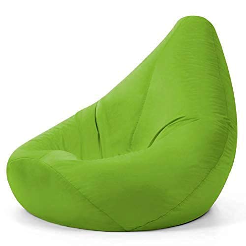 Generic LEXAVI Brand XXXL Combo Prefilled Bean Bag with Footstool Filled with Beans Green  - Image 2