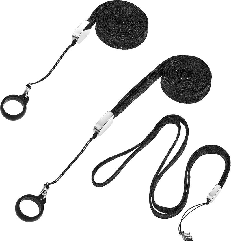 Shappy Shappy 3 Antilost Necklace Lanyard Black with Antilost Silicone Rubber Ring Silicone Rubber Pen Lanyard Holder  - Image 1